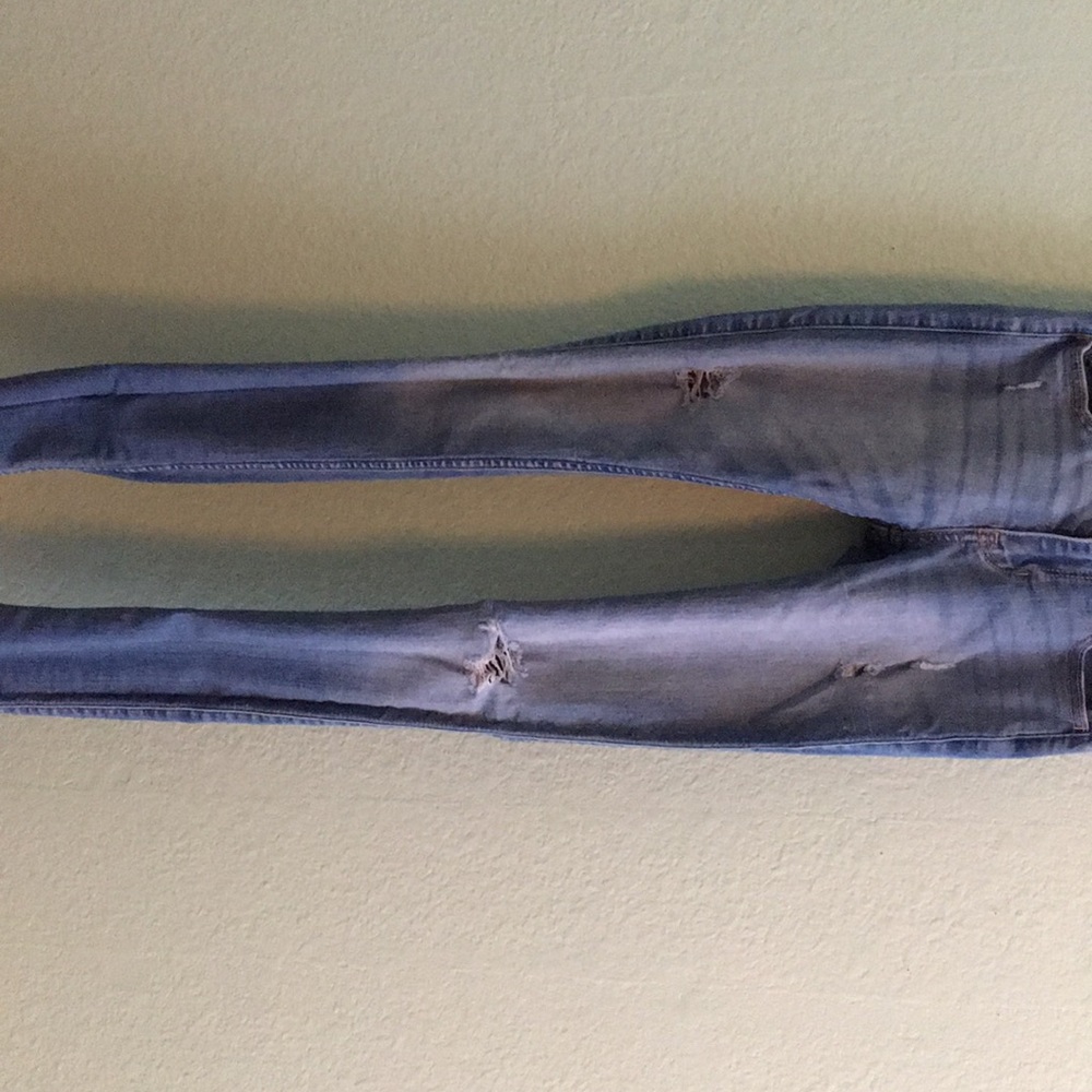 light blue skinny jeans